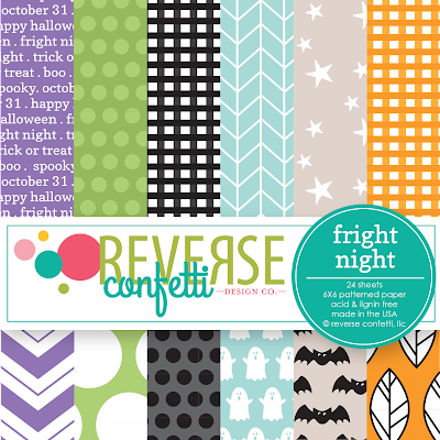 fright night 6x6 pattern paper